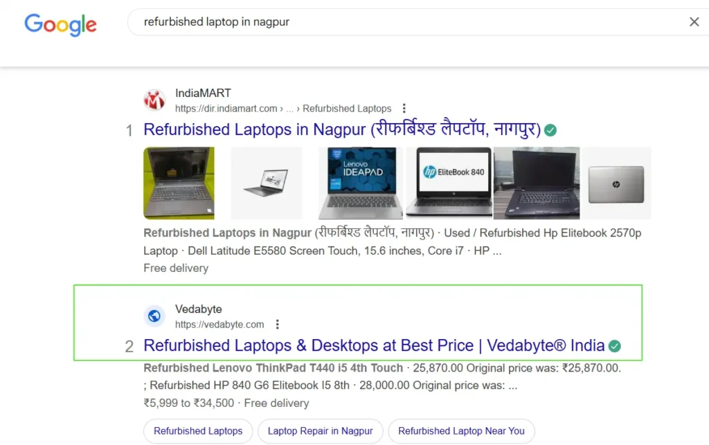 Refurbished laptop in nagpur