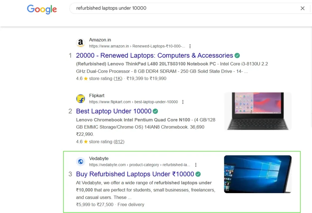refurbished laptops under 10000