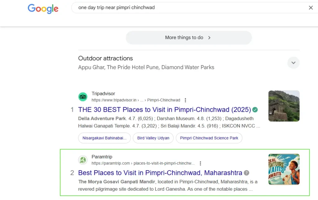 One day trip near pimpri chinchwad