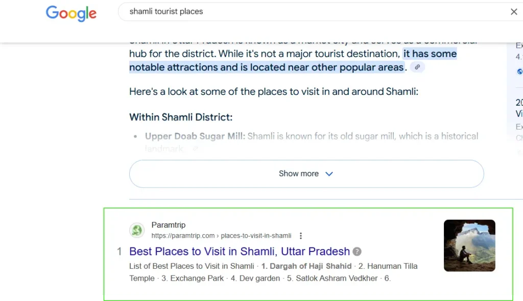 Shamli tourist places