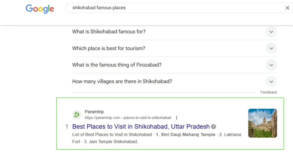 Shikohabad famous places