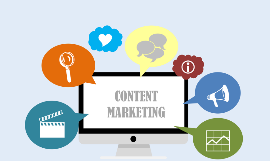 content marketing website illustration