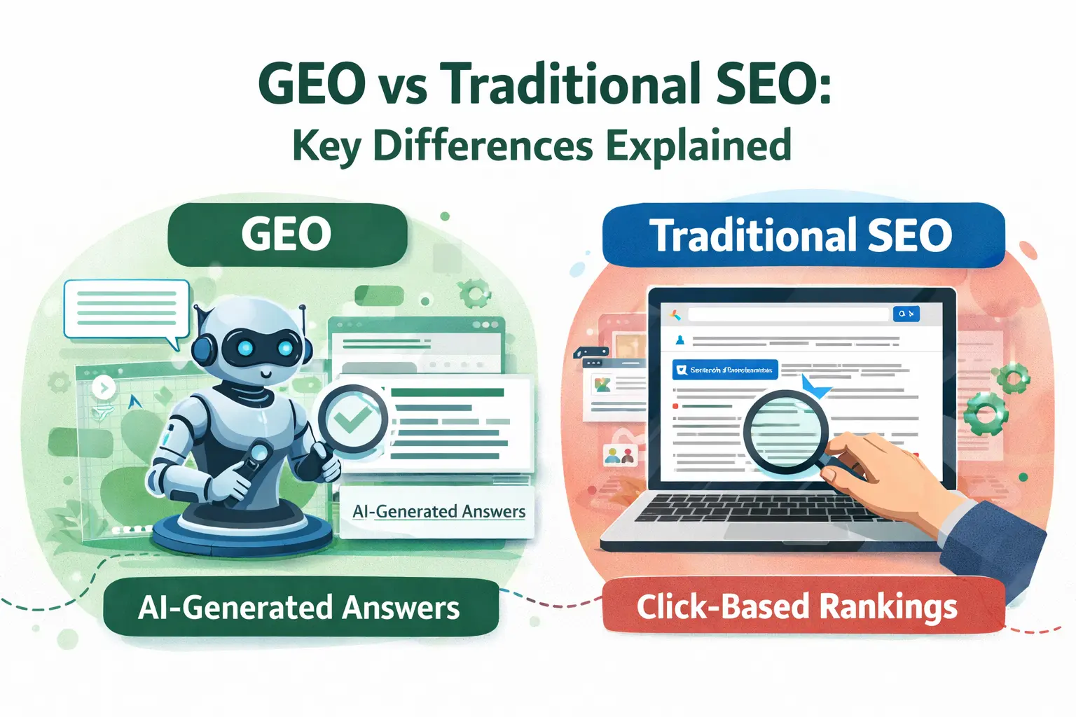 GEO vs SEO Difference &GEO vs Traditional SEO